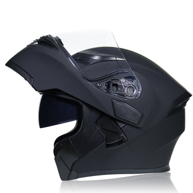 Motorcycle helmet flip up colorful full face helmets sun visor safety double lens