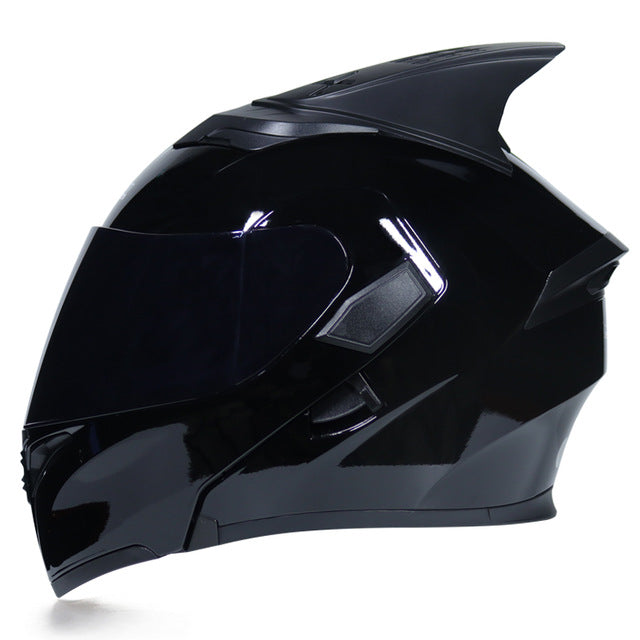 Motorcycle helmet flip up colorful full face helmets sun visor safety double lens