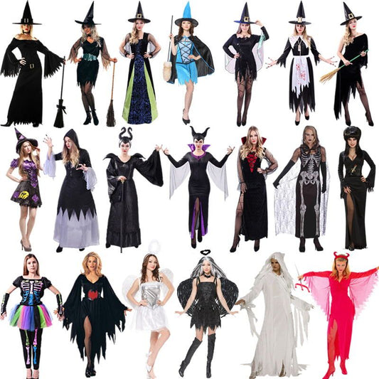 Halloween cosplay costume women witch suits festival party