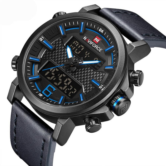Men wristwatch digital sport quartz watch luminous hands display sport relogio