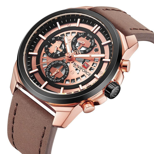 Business men wristwatch quartz watches display sports buckle