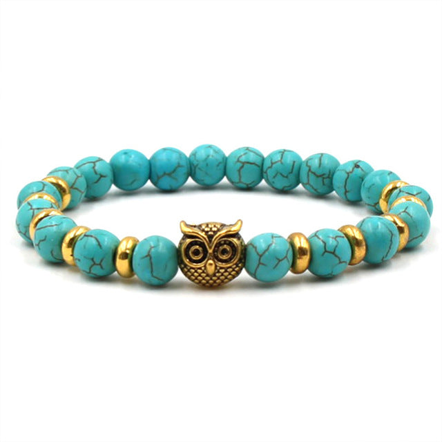 lava bracelet women elephant palm diy buddha beads owl leo lion helmet bangle