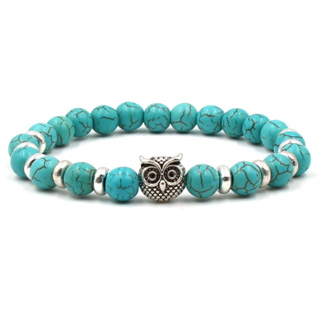 lava bracelet women elephant palm diy buddha beads owl leo lion helmet bangle