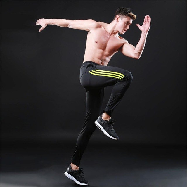 running pants gym fitness sweatpants sport elastic basketball football jogging for men