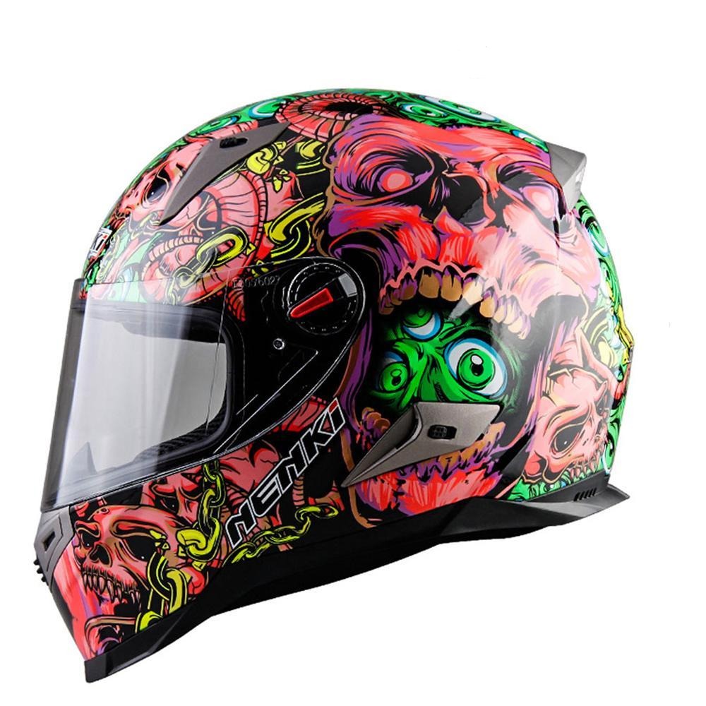 Scooter helmet vintage skull racing motorcycle helmets vespa cruiser chopper moto casco