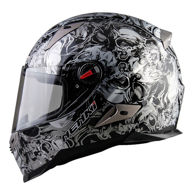 Scooter helmet vintage skull racing motorcycle helmets vespa cruiser chopper moto casco