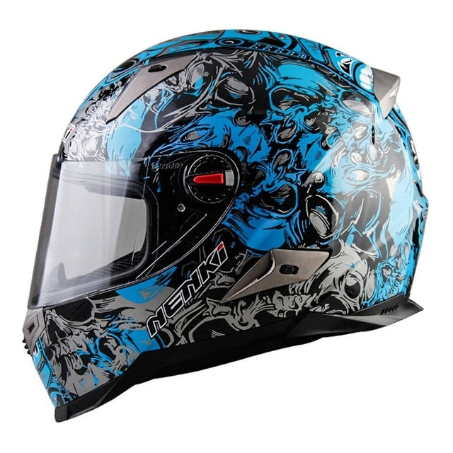 Scooter helmet vintage skull racing motorcycle helmets vespa cruiser chopper moto casco