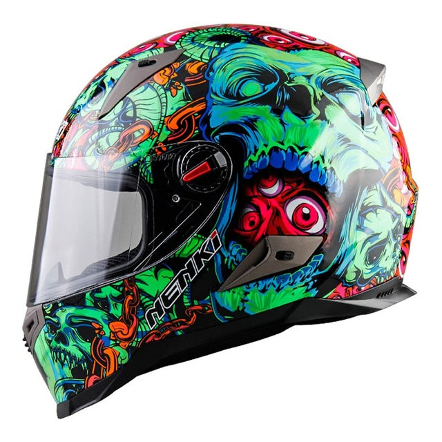 Scooter helmet vintage skull racing motorcycle helmets vespa cruiser chopper moto casco