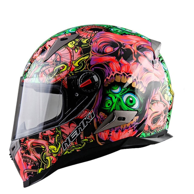 Scooter helmet vintage skull racing motorcycle helmets vespa cruiser chopper moto casco