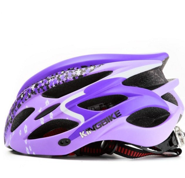 Ladies bike helmets safety women bicycle helmet mtb ultralight integrally molded warning light