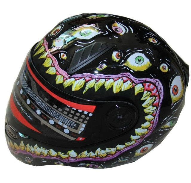 Cat helmet motorcycle helmets goggles full face protect big eyes funny gifts