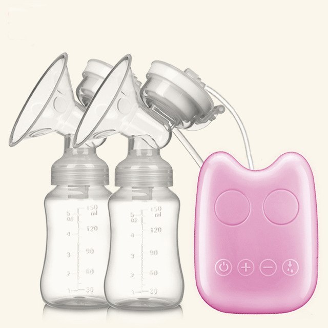 Mom breast pump hands free pumping nurse breast feeding baby maternity