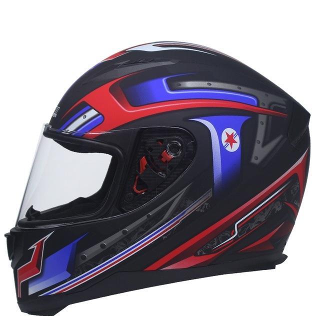 racing full face motorcycle helmets matte black red 7color sports off road