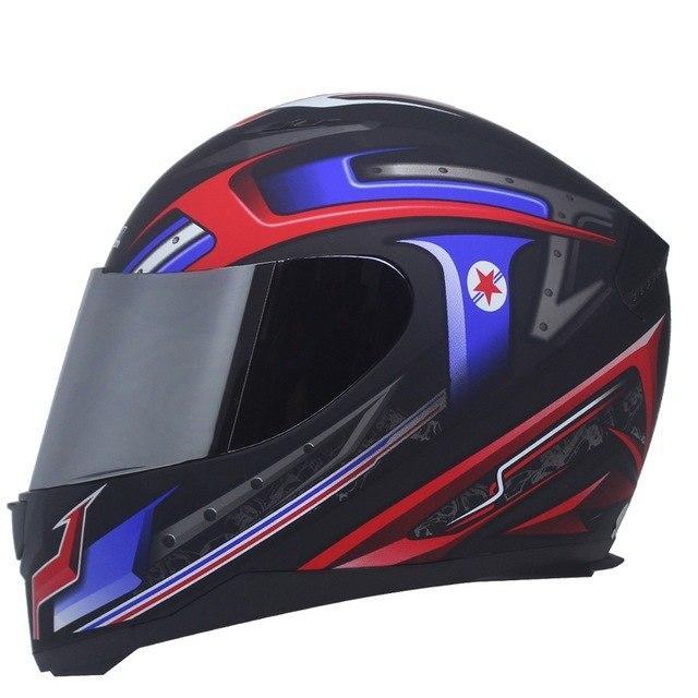 racing full face motorcycle helmets matte black red 7color sports off road