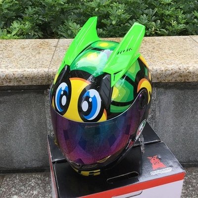 Tiger motorcycle helmet full face horns helmets amazing design vintage ear