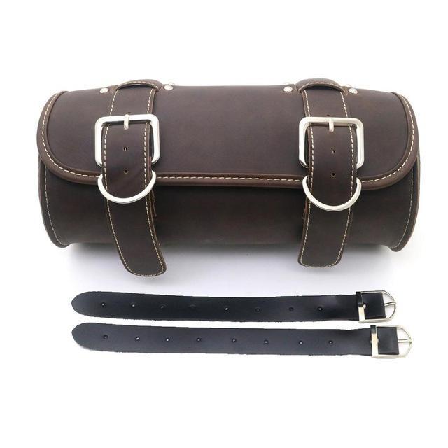 Vintage saddlebag motorcycle leather tool bag for biker motorbike moto accessories