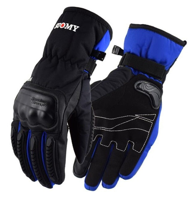 Motorcycle glove vespa gloves winter warm waterproof touch screen