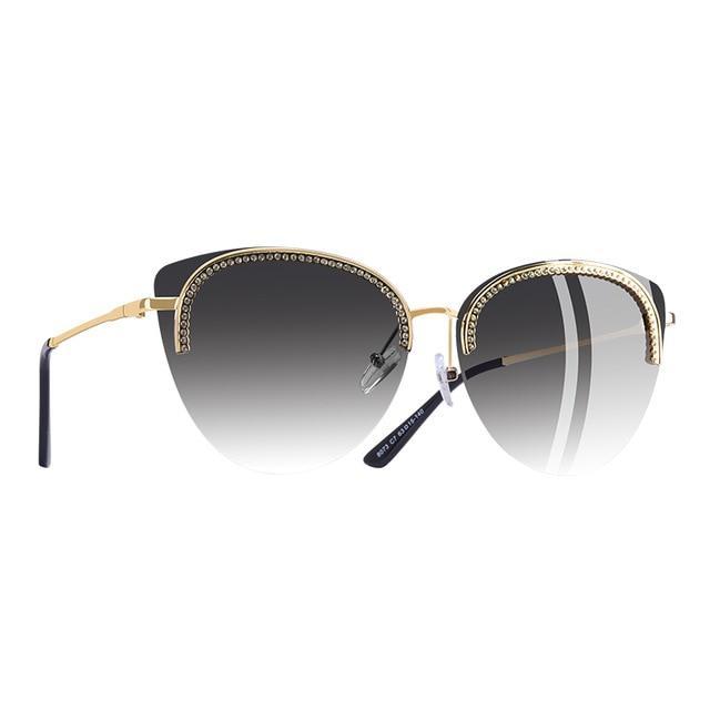 Vintage sunglasses for women elegant luxury eyewear female gafas de sol