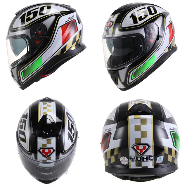 Racing helmet flat black full face motorcycle helmets red spider street bike
