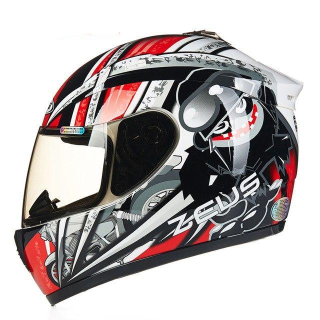 Motorbike helmet full face motorcycle helmets dot approved black skull ghost rider helmet