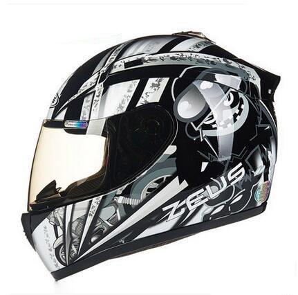 Motorbike helmet full face motorcycle helmets dot approved black skull ghost rider helmet