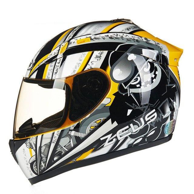 Motorbike helmet full face motorcycle helmets dot approved black skull ghost rider helmet
