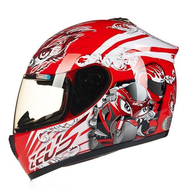 Motorbike helmet full face motorcycle helmets dot approved black skull ghost rider helmet