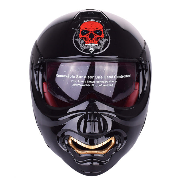 Vintage skull face motorcycle helmets retro predator helmet art ghost Chopper