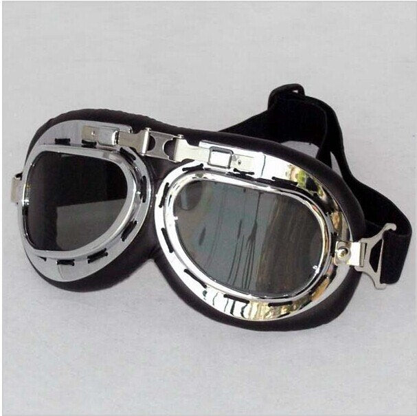 Vintage harley goggles retro pilot glasses jet aviator motorcycle goggles