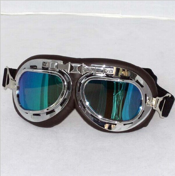 Vintage harley goggles retro pilot glasses jet aviator motorcycle goggles