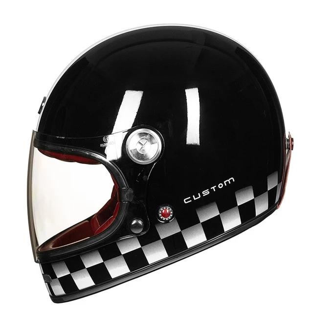 Vintage scooter helmet retro motocross helmets motorcycle ultralight dot ECE