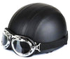 Helmets goggles motorcycle leather vespa helmet open half face men women