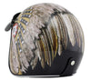 Italian helmet vintage motorcycle helmets open face Indian drawing jet style for scooter