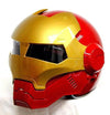 Marvel helmet superhero motorcycle helmets gold red plating