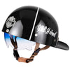 Retro half face helmet motorcycle scooter helmets for rider motorbike harley vespa happy halloween