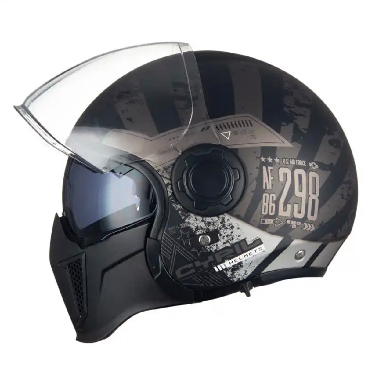 Samurai motorcycle helmet superhero motorcycle retro scorpion electric bike chopper