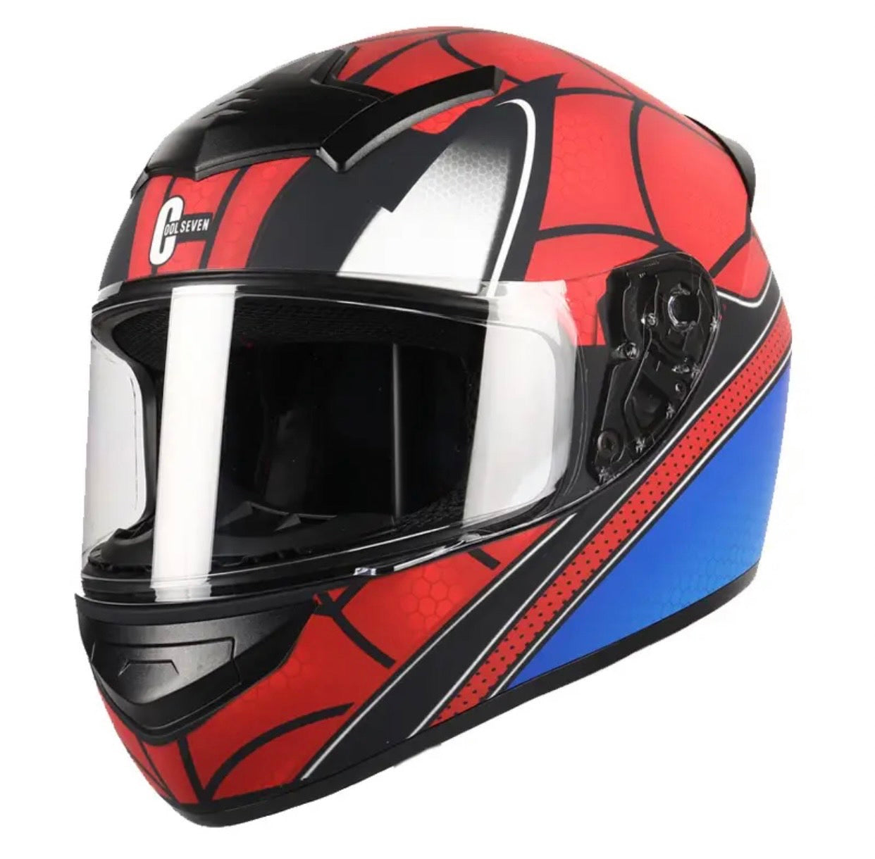 Superhero motorcycle helmets full face racing double lens