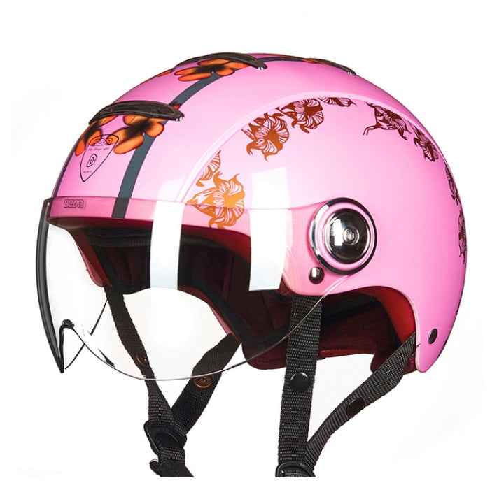 Vespa helmets vintage motorcycle helmet retro half open face jet style