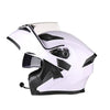 Motorcycle helmet racing helmets full face Bluetooth headset led warning light sun visor safety never slacks