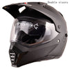 Atv motorcycle helmet double lens motocross racing helmets with sun shield best seller