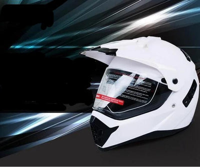 Atv motorcycle helmet double lens motocross racing helmets with sun shield best seller