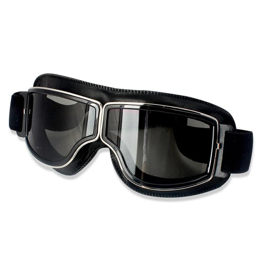 Vintage motorcycle goggles retro pilot style retro motocross glasses helmet scooter vespa