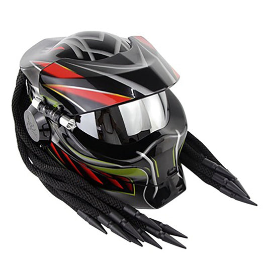 Iron warrior man motorcycle helmets predator helmet full face safe black colorful