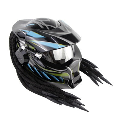 Iron warrior man motorcycle helmets predator helmet full face safe black colorful