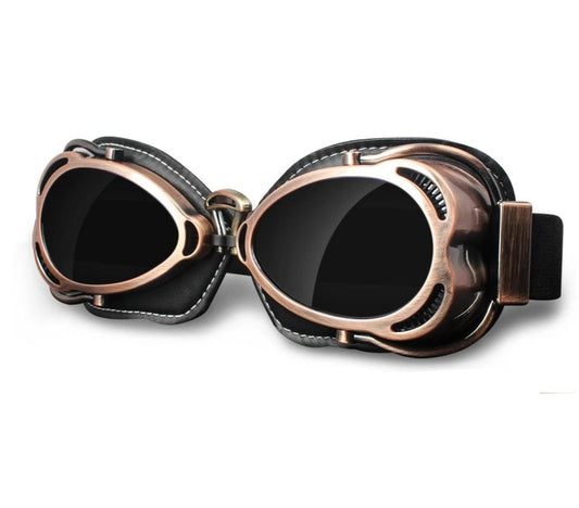 Vintage motorcycle goggles retro glasses Scooter Vespa helmet eye protect