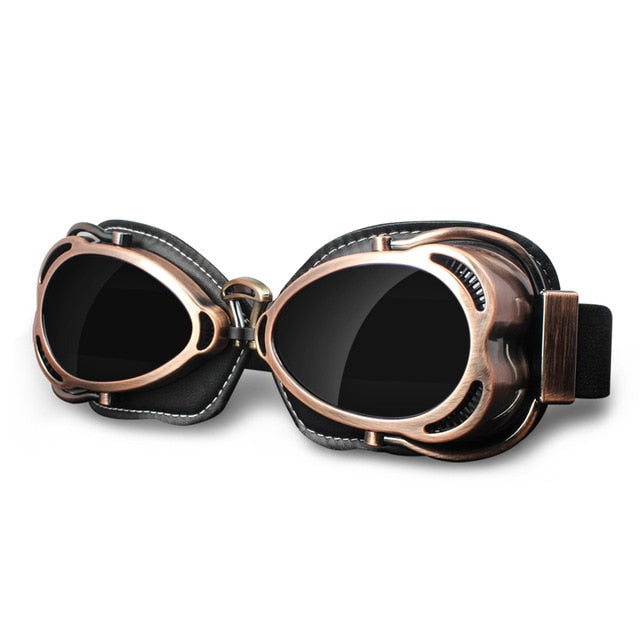 Vintage motorcycle goggles retro glasses Scooter Vespa helmet eye protect