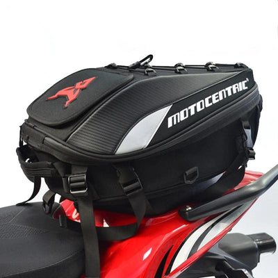 Motorcycle tail bag high capacity durable multi functional waterproof for rider