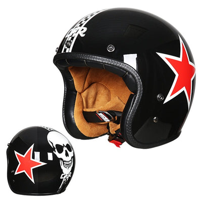 Vintage retro helmet Vespa motorcycle helmets Scooter 3/4 half open face lightweight