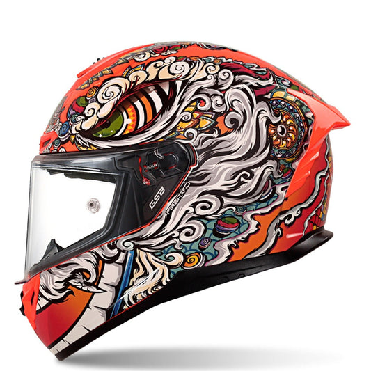 Full face vintage motorcycle helmet art design ABS shell Vespa helmets capacete de motocicleta