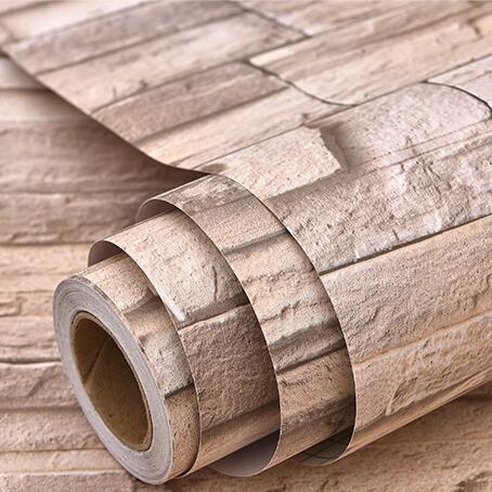 5M brick wallpaper roll self adhesive wall sticker rustic TV background stone home decor